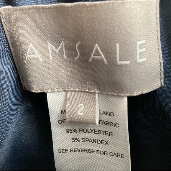 Amsale Eden Dress in French Blue - Picture 4 of 5